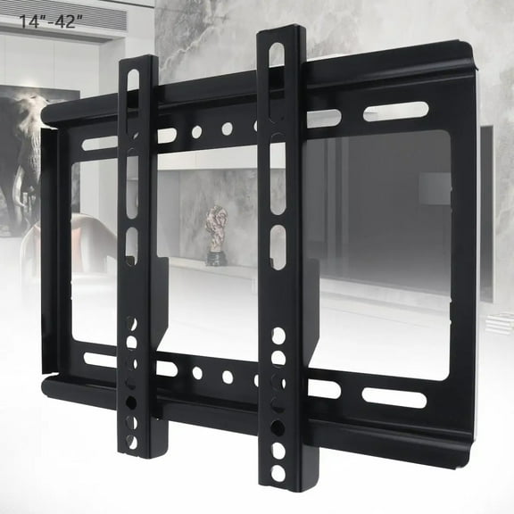 Universal TV Wall Mount Bracket for 14-42 Inch LCD LED Flat Panel, Black (1-Pack)
