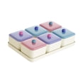 thumbnail image 4 of DOLITY Assiette de Fruits Secs Boîte de Rangement pour Aliments hors-D'œuvre pour Salon Cuisine Vacances 6 Compartiments, 4 of 9