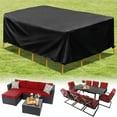 thumbnail image 5 of 15.35' x 10.63' x 1.57' Black Patio Furniture Set Cover, Waterproof, 5 of 7