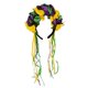 thumbnail image 1 of Adjustable Mardi Gras Ribbon Headdress Comfortable Fabric Headband Celebratory Colors Festival Hair Accessory, 1 of 4