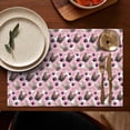 thumbnail image 4 of French Bulldog Cute Bone Paw Print Summer Placemats Table Placemats Set Of 6-Linen Kitchen Washable Placemats Table Mats 11.8"x17.7"Non-Slip Heat Resistant, 4 of 5