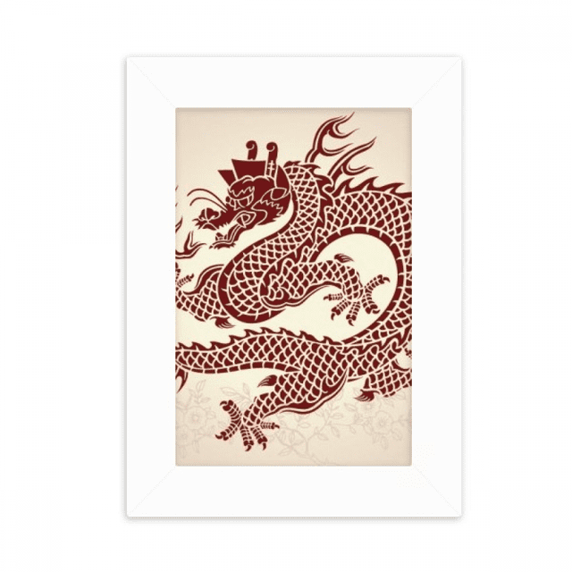 Chinese Dragon Animal Portrait Desktop Photo Frame Picture Display Decoration Art Painting