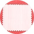 thumbnail image 1 of Ahgly Company Indoor Round Solid Red Modern Area Rugs, 3' Round, 1 of 4