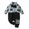 thumbnail image 1 of Birdeem Newborn Baby Spring Fall Girls Boys Clothes Fashion Color Matching Button Long Sleeve Rompers, 1 of 1