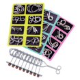 thumbnail image 1 of Metal Puzzle Solving Set 40 Wire Brain Teaser Pieces Plus Small Chinese Rings for Adults Spatial Reasoning Memory Pattern Training, 1 of 8