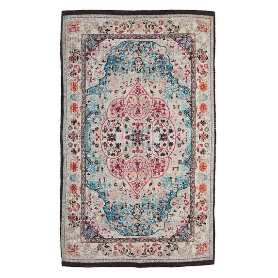 Cream Multi Digitally-Printed Indoor/Outdoor , 4'x6', 48'' x 0.1'' x 72'' inches