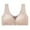 Beige, variant on Bigersell Lace Bras for Plus Size Women Front Closure Wireless Bras Back-Smoothing Comfort Strap V-Neck Push up Padded Bralette Beige XXL