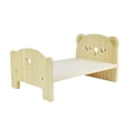 thumbnail image 2 of Muebles mini, adorno 1/6, cama de madera para muñecas, escena de vida Oso Durmiente Zulema muebles de casa de muñecas, 2 of 8