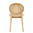 thumbnail image 5 of Beechwood and Rattan Dining Chair - Set of 2 - 19" x 23.5" x 33.5" - Beige, 5 of 10
