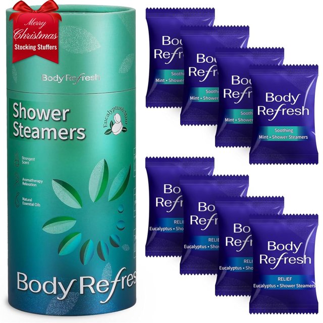 BodyRefresh Vaporizadores de Ducha 8 Unidades Aroma Eucalipto y Menta