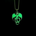 thumbnail image 2 of Luminous Necklace Dragon Pendant Necklace Punk Gothic Luminous Stainless Steel Necklace Jewelry Accessories Gift, 2 of 10