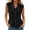 a-354Black69, variant on Womens Solid Color Peter Pan Collar Sleeveless Regular Fit Button Down Blouse Vest For Summer Casual Daily Wear Red L