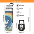 thumbnail image 3 of Little Elephants Rainbow Sports Water Bottle 32oz with Straw for Kids Travel Mug BPA Free Leak Proof for School, 3 of 7