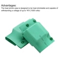 thumbnail image 2 of Uxcell Copper Bus Bar Junction Heat Shrink Case,  1KV, L/I/T Style, Green, for 40x4 Copper Bus Bar Connect, 1Set(3Pcs), 2 of 6