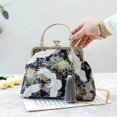 thumbnail image 3 of Bolso Vintage con flecos para mujer, bandolera con cadena, bordado, 3 of 5