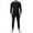 Black, variant on Men's Winter Thermal Base Layer Set, Golden Fleece Round Neck Long Sleeve Quick-Dry Top and Pants, Warm Sportswear For Fitness and Outdoor,Black,L