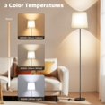 thumbnail image 3 of Lámpara de pie SIBRILLE, 158 cm, pantalla blanca, 3 colores, 9 W LED, 3 of 9