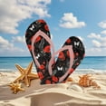 thumbnail image 4 of POLERO Little Kid Poppy Flower Butterfly Print Flip Flop, Arch Support, Non Slip Outsole, Water Friendly Size 10, 4 of 7