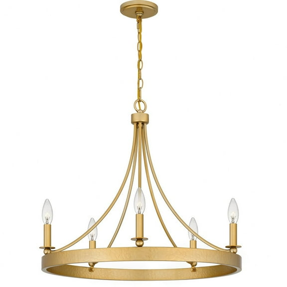 APN5026LG Quoizel Lighting Aspyn - 5 Light Chandelier In Transitional Style-22.75 Inches Tall and 26 Inches Wide -Traditional Installation