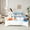 Colorful, variant on Manfei Kawaii Christmas Snowman 7-Piece Bedding Comforter Set,Merry Xmas King Bedding Sets,White Blue Bed Sheets For Kids,Microfiber Bedroom Decor Reversible