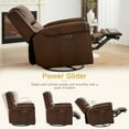 thumbnail image 5 of L&L LIVING 100% Top Grain Leather Power Recliner with USB and Type-C Charging Port, 5 of 7