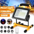 thumbnail image 1 of 300W-900W Portable LED Rechargeable Floodlight Waterproof Spotlight Battery Powered Searchlight Outdoor Work Lamp Camping ,Powerful Illumination, 1 of 7