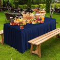 thumbnail image 4 of Tablecloth under $5! CQCYD Rectangle Tablecloth, Polyester Wrinkle Free Stretch Table Skirt for Rectangle Tables Pleated Ruffle Table Cover with Skirt for Weddings Birthday Banquet Baby Shower, 4 of 9