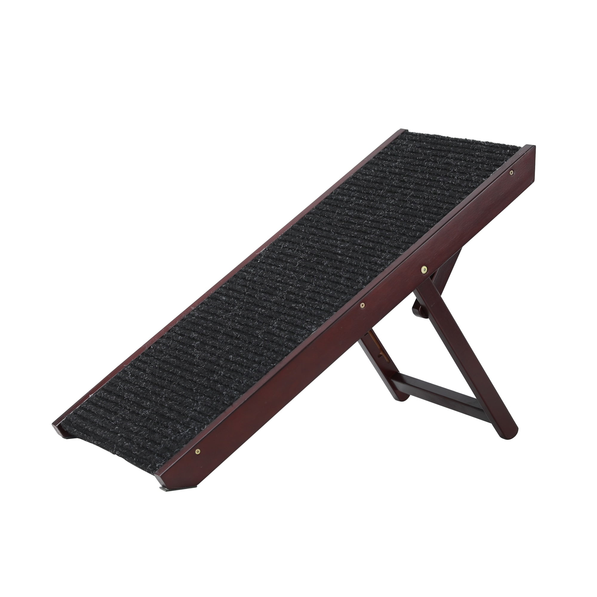 Pefilos 19" Tall Adjustable Pet Ramp, Wooden Folding Portable Dog & Cat Ramp Perfect for Bed and Car, Non Slip Carpet Surface 4 Levels Height Adjustable, Small Dog Use Only, Black Pefilos 19" Tall Adjustable Pet Ramp, Wooden Folding Portable Dog & Cat Ramp Perfect for Bed and Car, Non Slip Carpet Surface 4 Levels Height Adjustable, Small Dog Use Only, Black