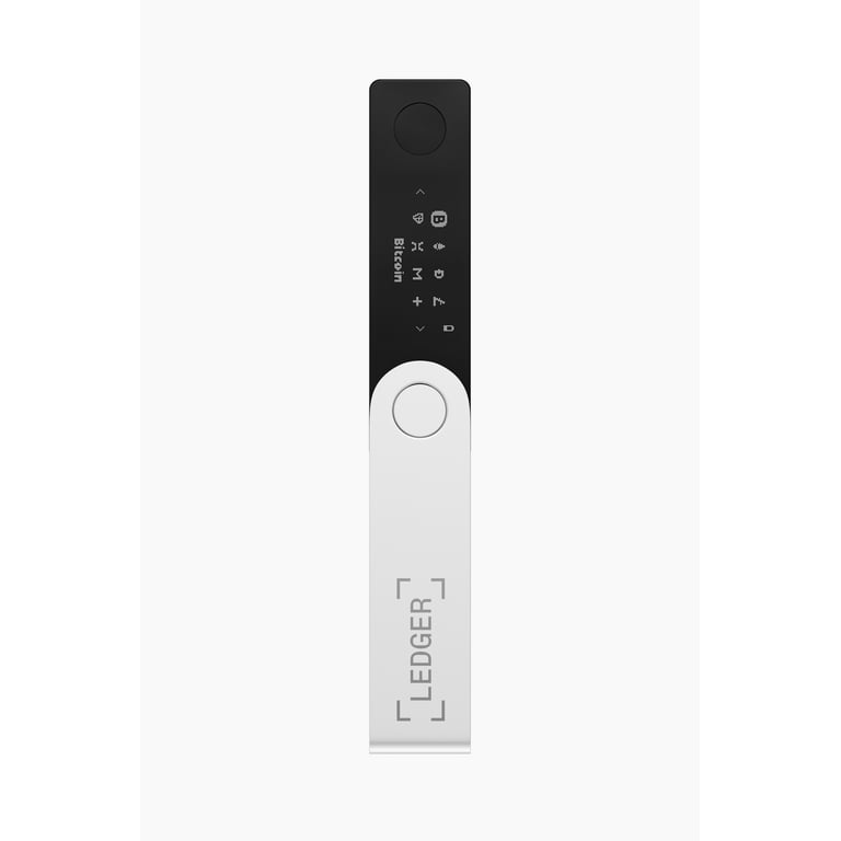Nano X Crypto Hardware Wallet -Securely Store Cryptocurrency with Bluetooth  Connectivity -Onyx Black 