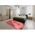 thumbnail image 4 of Ahgly Company Indoor Square Patterned Ferrari Red Area Rugs, 3' Square, 4 of 6