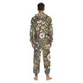 thumbnail image 4 of FORMRS Onesies Pajama for Adults Unisex Hoodie Winter Jumpsuit One Piece Sleepwear, Sizes S-2XL, Floral Wilderness Pattern, 4 of 7