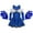 Royal Blue, variant on Alvivi Girls Cheerleading Outfit High School Carnival Competition Performance Cheer Dance Uniform Red 10