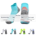 thumbnail image 3 of hoksml Kids Cushioned Arch Support Ankle Running Socks, Breathable Anti Blister Athletic Short Socks for Youth Workout Sports, 3 of 5