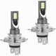 thumbnail image 1 of 2 Pack H4 LED Car Headlight Bulbs - 110W/1200LM/IP68 Waterproof, Fog Lights, White Light 6000-6500K, 1 of 5