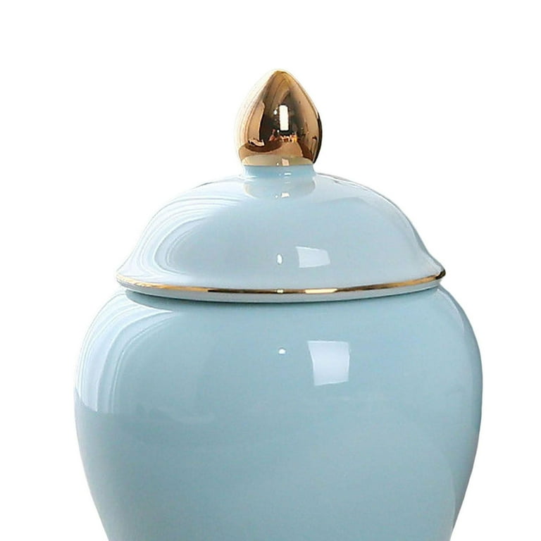 Blue Lidded Pot, Ceramic Pot With Lid, Storage Jar, Food Storage, Herb Jar  