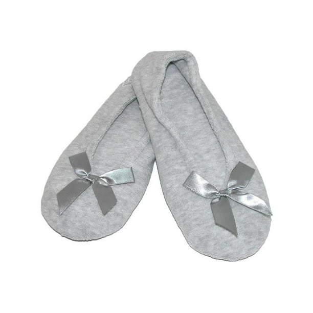 isotoner terry ballerina slippers