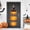 E, variant on Clearance Sale | Double-Sided Glitter Pumpkin Bat Door Hanging, Halloween Party Decoration with Hook and Ribbon