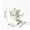 141#A, variant on Halloween Ghost Figurine Reading on Toilet Funny Plastic Statue for Desk Bathroom Shelf Office Decor