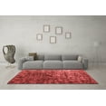 thumbnail image 3 of Ahgly Company Indoor Round Abstract Red Contemporary Area Rugs, 8' Round, 3 of 4