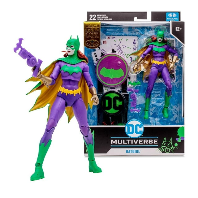 Figura McFarlane Spin Master Batgirl Jokerizada Tres Jokers GOLD LABEL 7 pulgadas