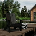 thumbnail image 2 of Wildridge Contemporary Adirondack Chair, Black - All-Weather Recycled Plastic Furniture for Patio, Deck, Lawn, 2 of 4