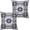 Bohemian-2, variant on Modern Art Geometry Pattern Pillow Covers 16x16 Aesthetic Home Decor Pillowcase White and Dark Blue Circle Throw Pillow Covers Set of 2 for Living Room Outdoor Car
