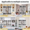 thumbnail image 5 of Texas Star Retro Kitchen Curtains Window Panels, Brown Wooden Vintage Berry Insulated Window Treatment Curtain, Grommet Curtains for Bedroom/Living Room/Bathroom, 2 Piece 52"Wx84"L, 5 of 8