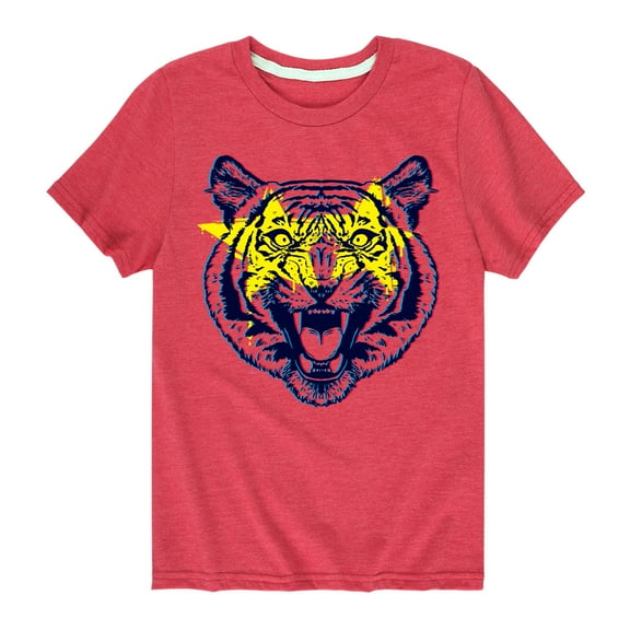 Instant Message - Star Eyed Tiger - Toddler & Youth Short Sleeve Graphic T-Shirt