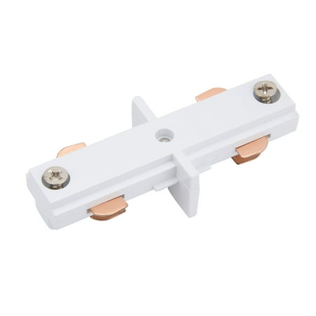 Universal Rail Joiners - Track Straight Connector 3-Wire Rail Joiner Light Mounted Fitting White