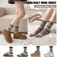 thumbnail image 3 of Loritta Wool Socks for Women, 6 Pairs Ladies Cozy Boot Winter Thermal Warm Thick Socks Size 5-9, 3 of 10