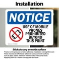 thumbnail image 3 of (2 Pack) Use Of Mobile Phones Prohibited Sign, 3 of 7