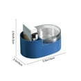 thumbnail image 3 of Cenicero montado en la pared – Cenicero con tapa extraíble | Forro de acero inoxidable, fácil de limpiar, diseño compacto, uso interior y exterior | Plástico | Blanco, Verde, Azul | 14x9x6,5cm, 3 of 6