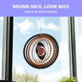 thumbnail image 4 of Dawhud Direct | VP Home Kinetic 3D Metal Outdoor Garden Decor Wind Sculpture and Spinner (Sunrise Mandala), 4 of 7