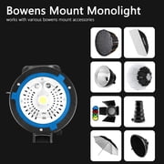 SK400II 400Ws Photo Studio Strobe Flash Monolight Light with Bowens Mount,Clear LCD Panel,5700±200K Strobe Light for Studio, Shooting, Location, Portrait Photography-110V